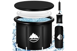 NVRGIUP Cold Plunge Tub, XL Large 116 Gal Ice Bath Tub For 2 Adults Athletes, Portable Cold Water Inflatable Plunge Pool With Cover, Multiple Layered, Carry Bag for Recovery & Cold Water Therapy
