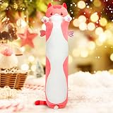 Mewaii 28in Long Cat Plush Pillow Pink Cute Hugging Plush Toy view 2