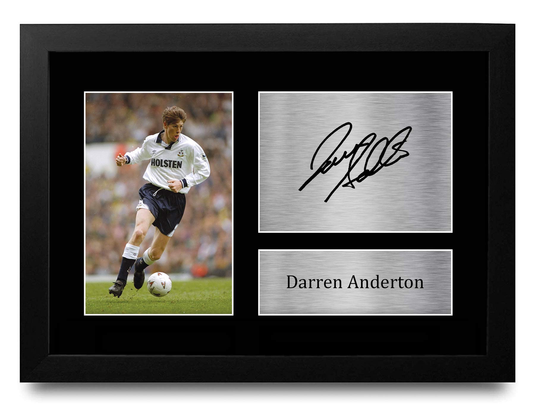 HWC Trading FR A4 Darren Anderton Tottenham Hotspurs Spurs Gifts Printed Signed Autograph Picture for Fans and Supporters - A4 Framed