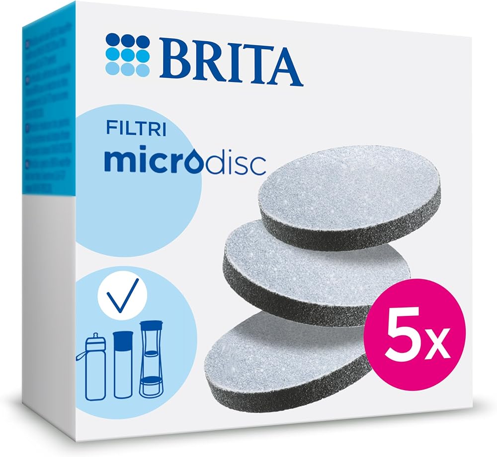 BRITA MicroDisc Pro 5 Gray 5 Pack Filtration Discs for Bottles