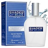 PB ParfumsBelcam Shades of Blue Eau de Toilette Spray for Men – Fresh Citrus Woody Cologne with Mandarin, Warm Spices & Musk – Mediterranean-Style Men’s Fragrance, Affordable Everyday Scent, 3.4 Fl Oz