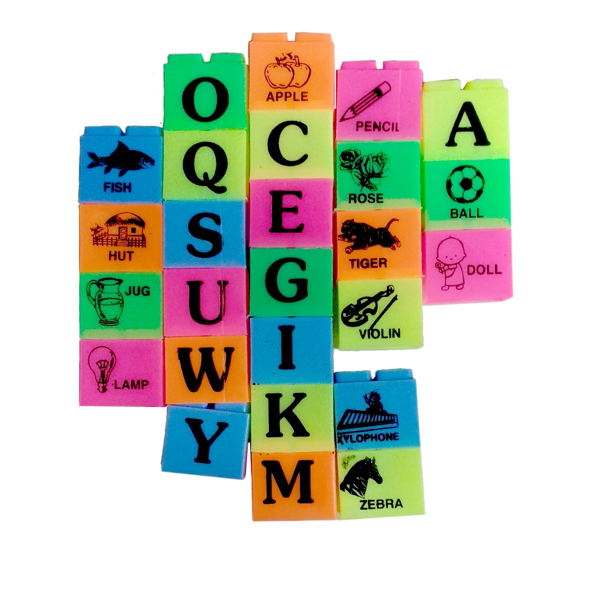 plastic alphabet blocks