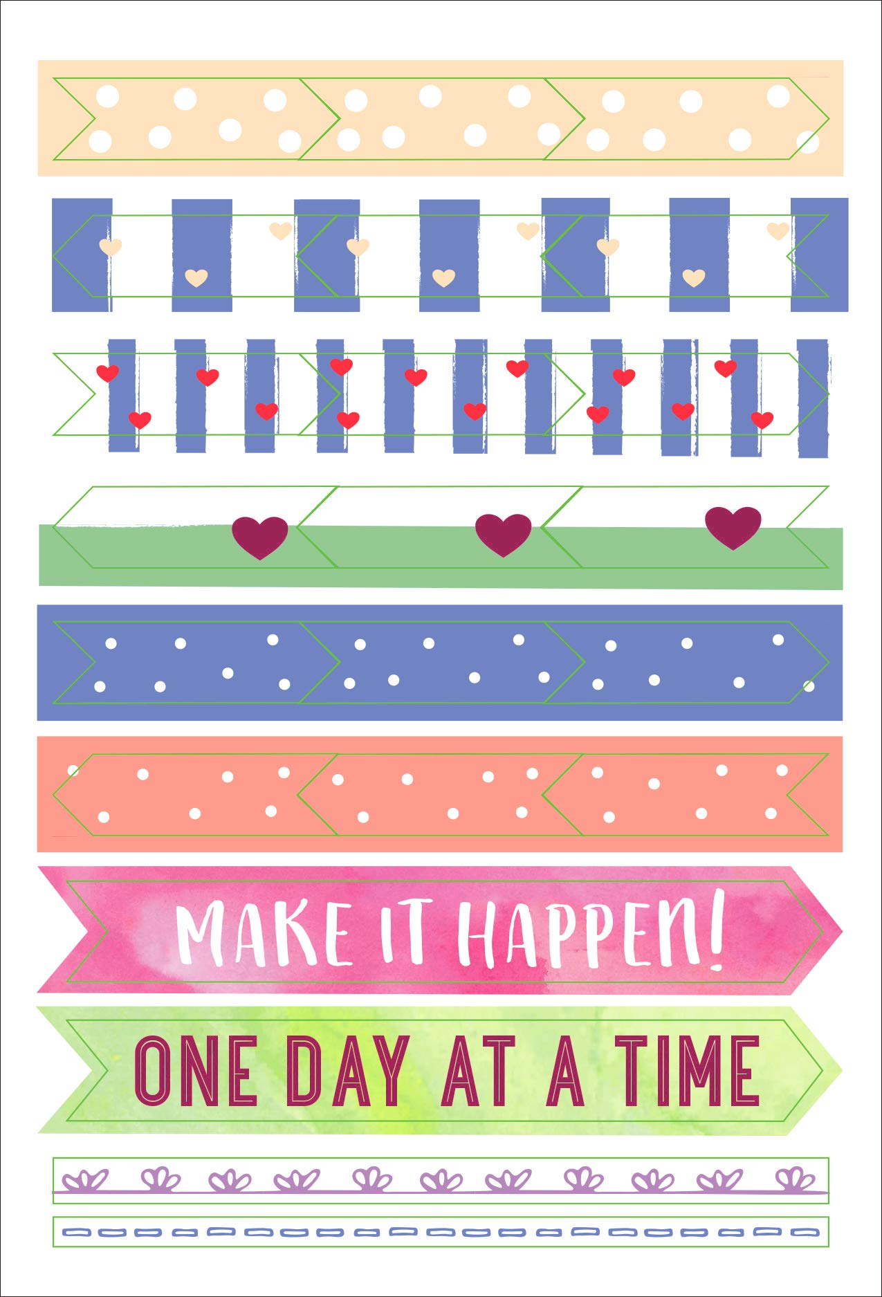 Essential 2019 Weekly Planner Stickers - She Believed She Could (Set of 160 Stickers)