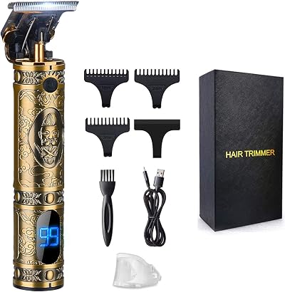Suttik Hair Clippers Beard Trimmer Zero Gap T Blades LCD 1500mAh Lithium