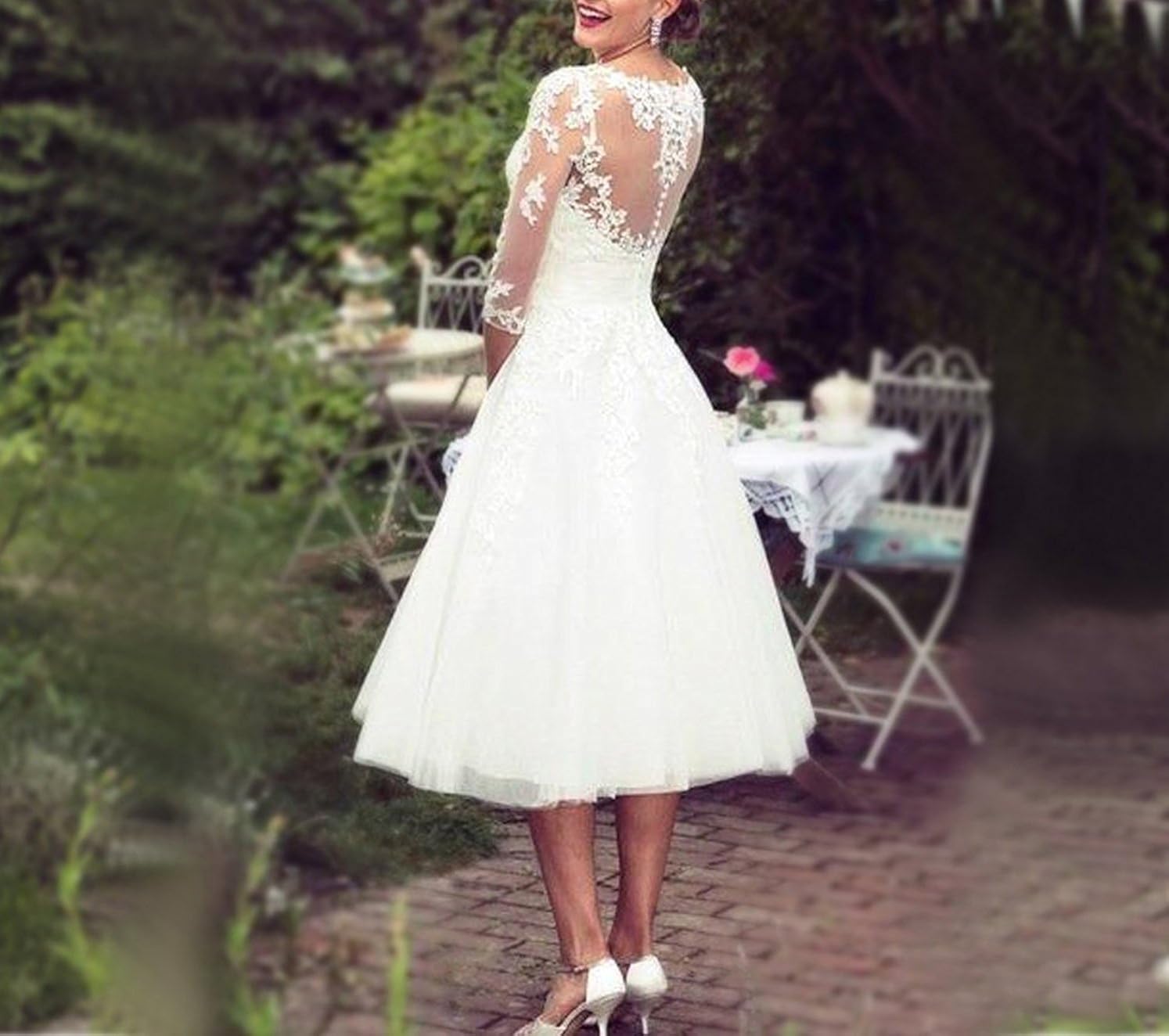 DreamyDesign Elegant Herzfömig Hochzeitskleid Standesamt ...