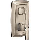 Moen Voss Brushed Nickel M-CORE 3-Series 2-Handle Shower Trim with Integrated Transfer Valve, Valve Required, UT3611BN