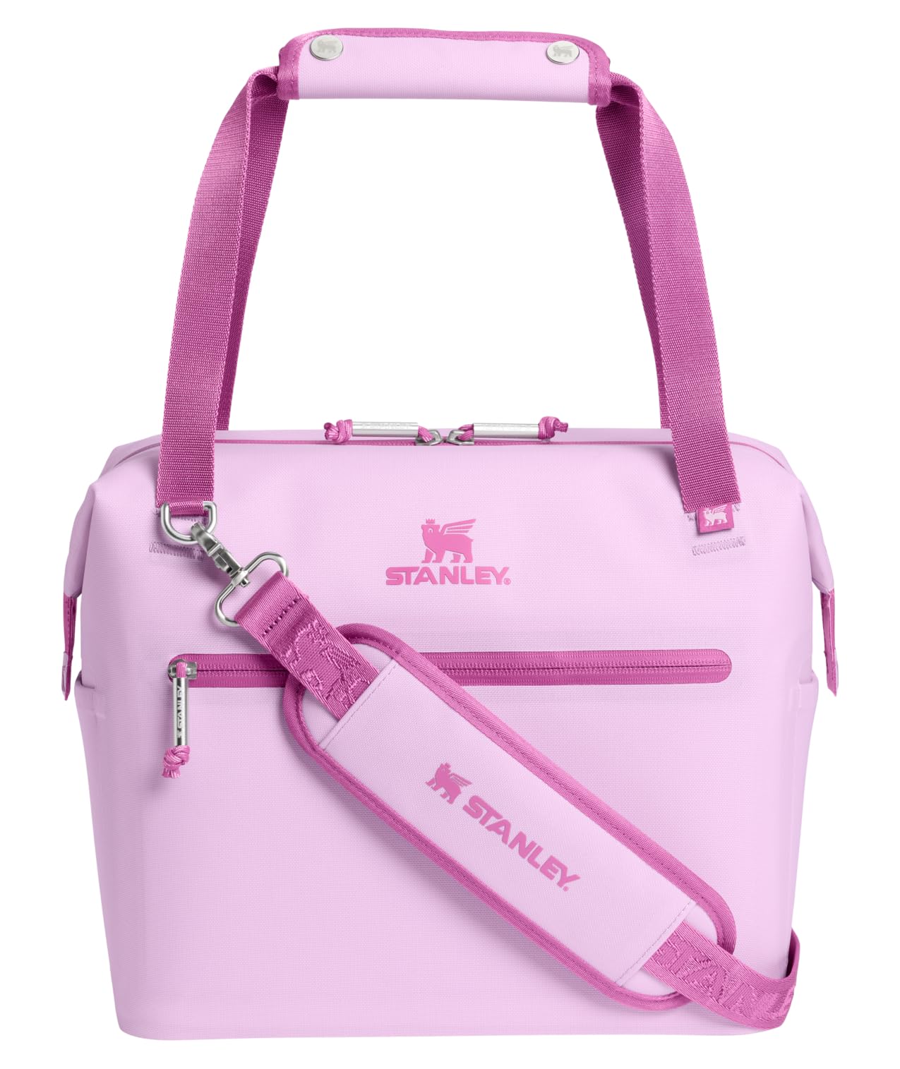 Stanley All Day Julienne Midi Soft Cooler Bag and Lunch Box 12 Quarts | 20 Can Cooler with Handles and Strap | Stays Cold for Hours | Insulated Travel Bag with Zipper | BPA-Free | Soft Orchid Image