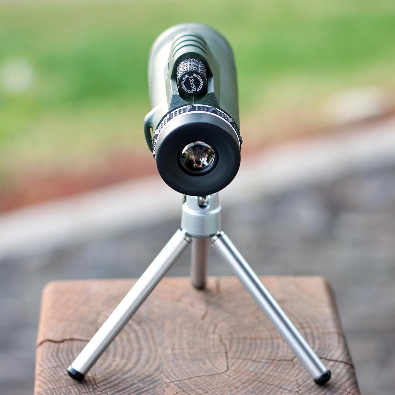 12x50 High Power Handheld Monocular Telescope- Waterproof Portable Scope Monocular- Monocular Telescope for Smartphone- Universal Adapter, 2.5 X More Stable Tripod -Hunting Birding Travel : Camera & Photo