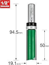Trend Trend CraftPro Guided Profiler Router Cutter 1/2 Shank 19.1mm Dia 50mm view 3