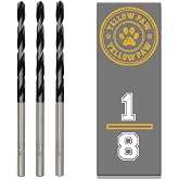 1/8 Inch Drill Bit (3 Pack) Industrial Grade M35 Cobalt Titanium Aluminum Nitrite - 1/8" Diameter &amp; Total Length of 2-3/4" with Working Length of 1-1/4" Easily Drill Into Metal, Steel, &amp; Aluminum