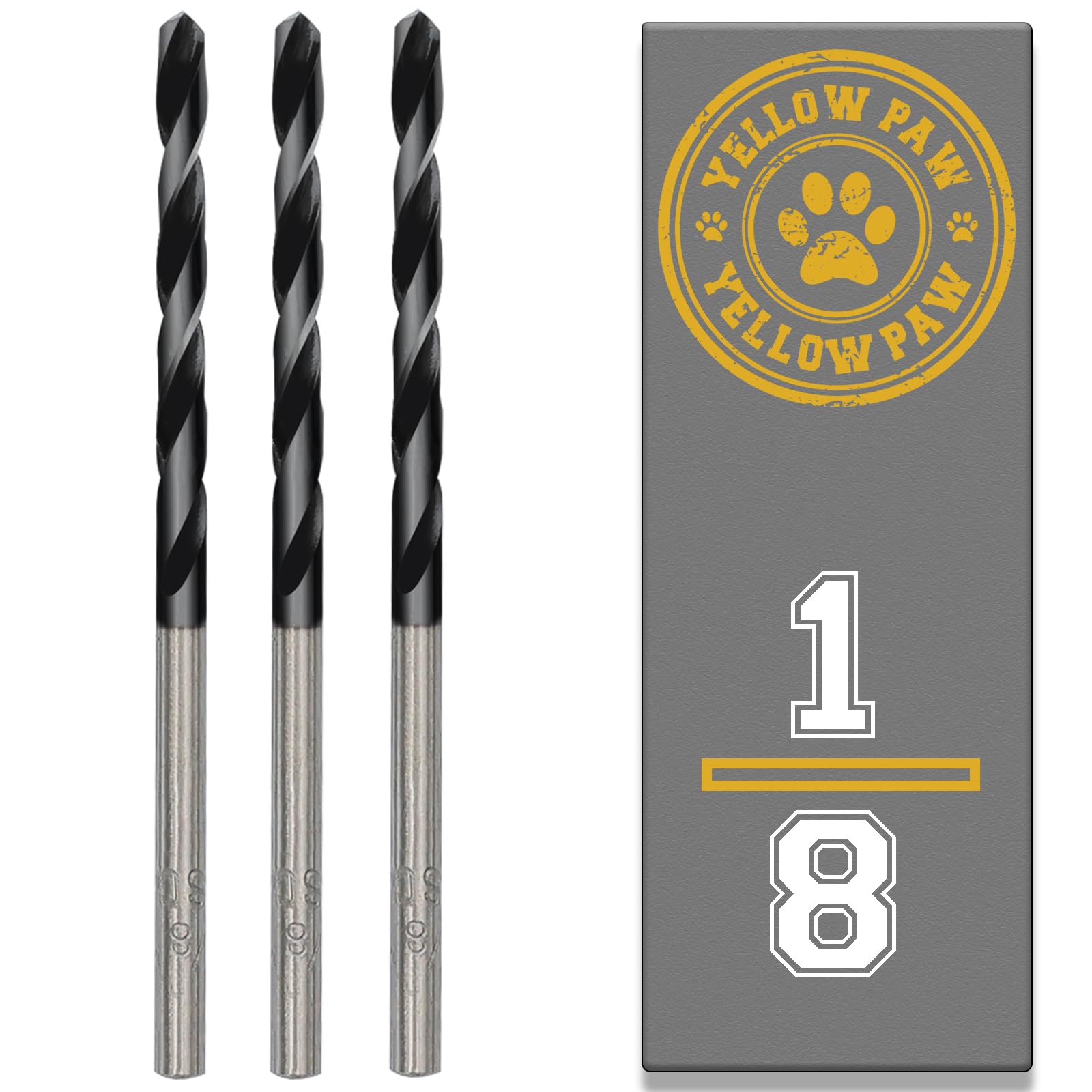 Photo 1 of 1/8 Inch Drill Bit (3 Pack) Industrial Grade M35 Cobalt Titanium Aluminum Nitrite - 1/8" Diameter & Total Length of 2-3/4" with Working Length of 1-1/4" Easily Drill Into Metal, Steel, & Aluminum