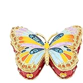 SHOP LC DELIVERING JOY Women Crystal Enameled Butterfly Trinket Box Box Organizer in Dualtone Birthday Christmas Gifts