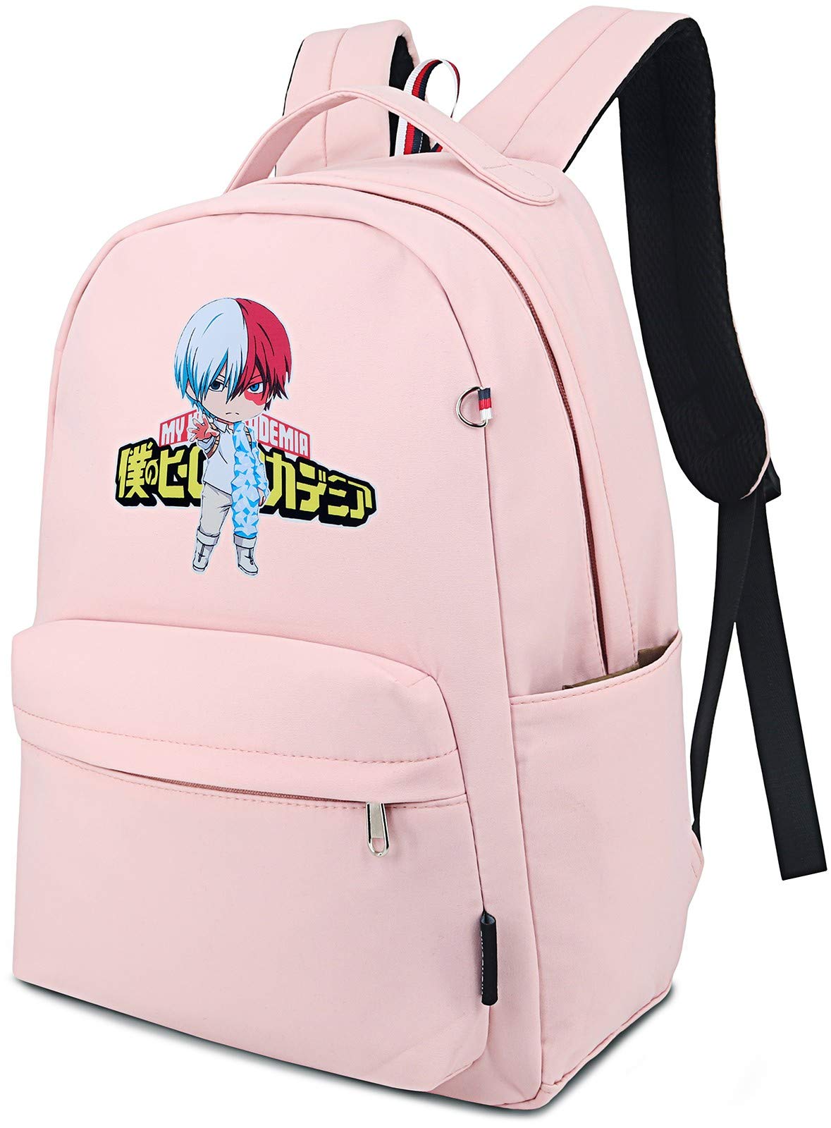 Roffatide Anime Big Backpack Lightweight Nylon Back Pack Printed Street Schoolbag Daypack Pink 2