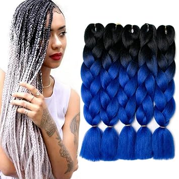 Amazon Com Synthetic Braiding Hair Jumbo Braid Hair 5pcs Lot