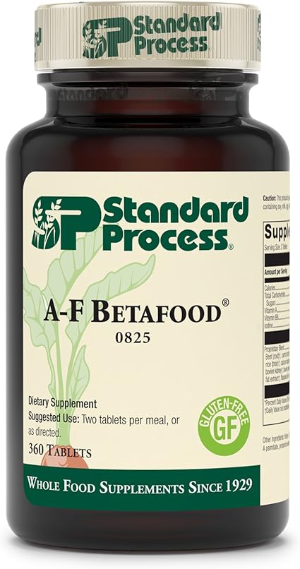 Amazon Com Standard Process A F Betafood Gluten Free Liver Support Cholesterol Metabolism And Gallbladder Support Supplement With Vitamin A Iodine Vitamin B6 360 Tablets Health Personal Care