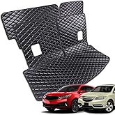 7DEEKEI Cargo Mat for 2014-2020 Acura MDX Trunk Mat and Rear Backrest Mat Cargo Liners All Weather Anti-Slip