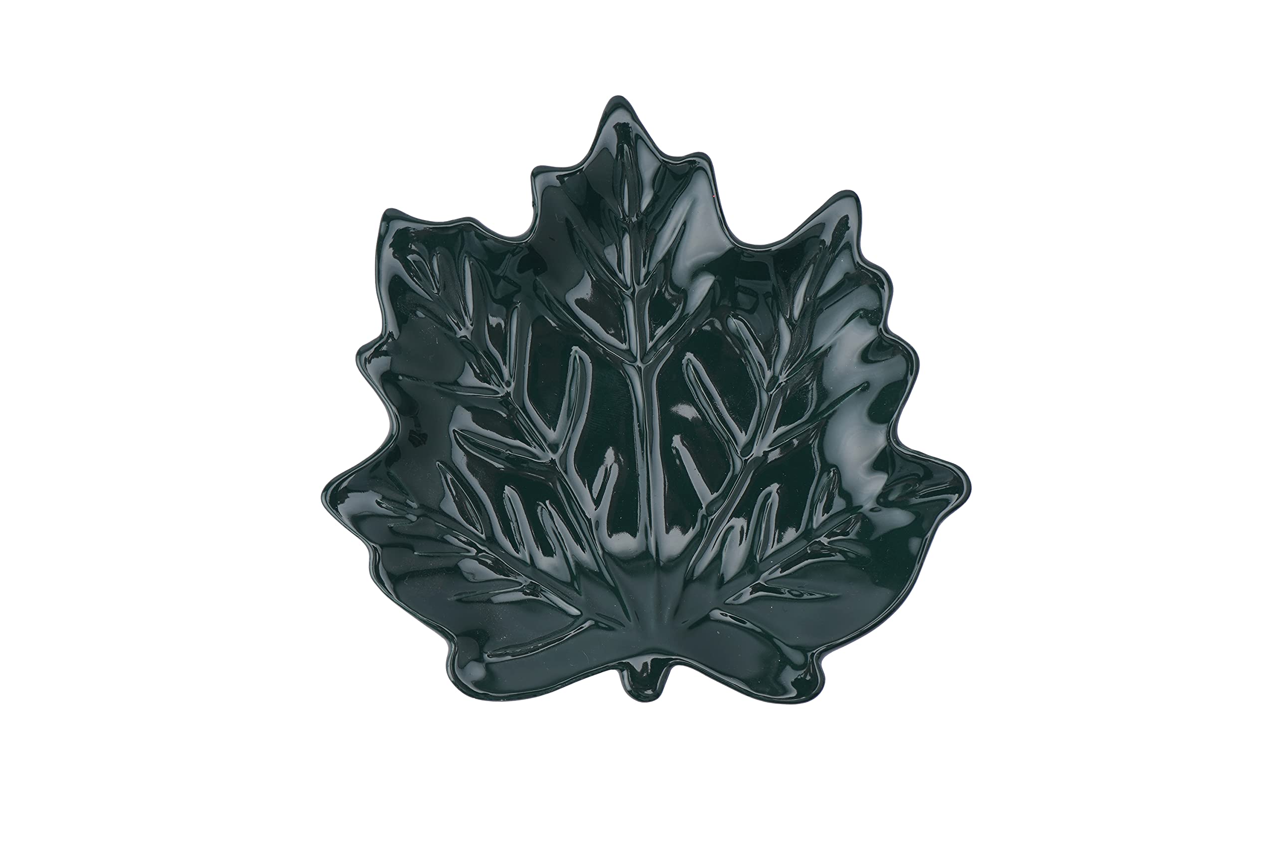 CGB Giftware Leaf Ring Dish Holder | Forest Green | Maple Leaf | Trinket Dish | The Potting Shed collection GB05773