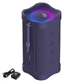Skullcandy Terrain 2 Portable Bluetooth Speaker, IPX7, 14-Hour Battery | Wireless, Multi-Link up to 99 Speakers, Water-Resistant, LED Light Show, Rercharbeable Battery, Carry Strap
