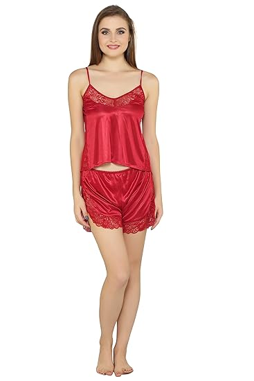 Women's Satin Finish Night Suit