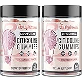 Citicoline Supplement, CDP Choline, Brain Supplement for Memory and Focus | Cognitive Function & Energy Improvement | Citicoline 1000mg Plus Lion's Mane Extract 500mg per Serving (120 Count)