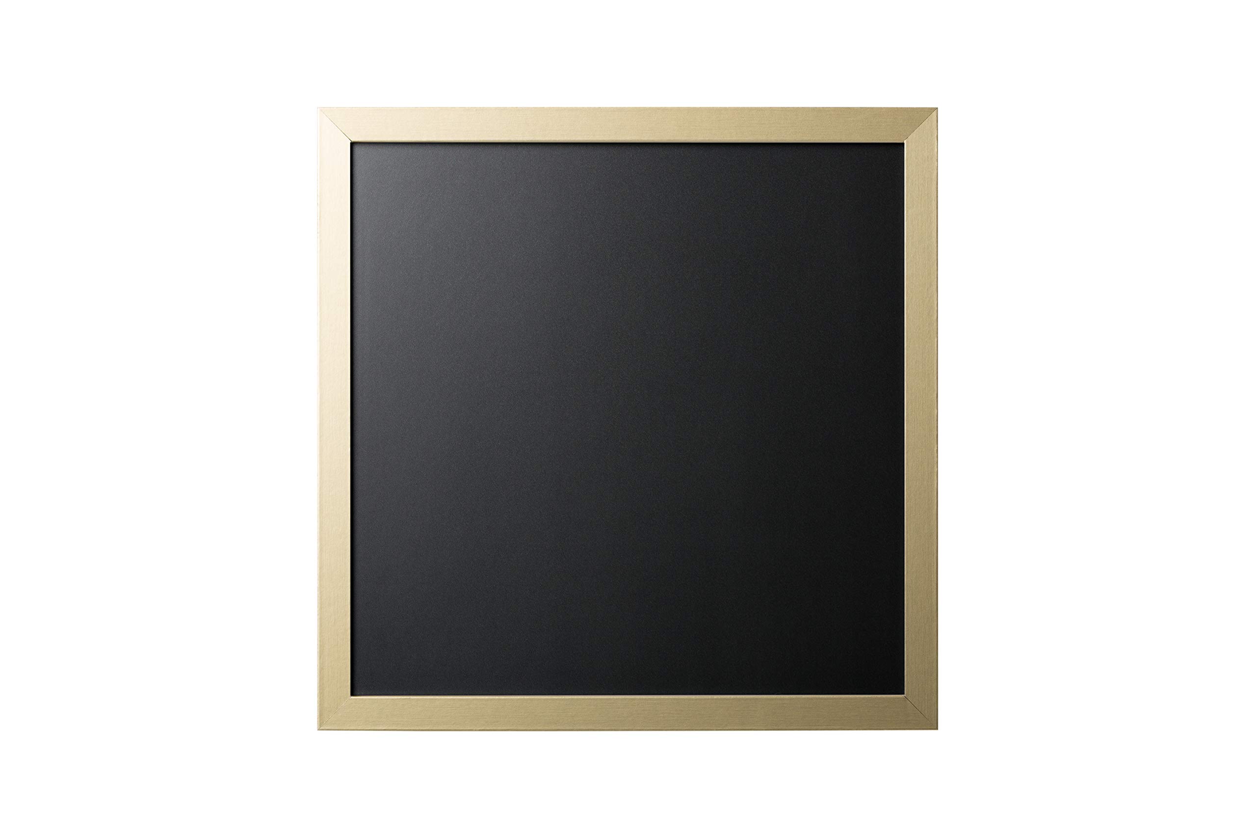 Bi-Office Black Chalk Board Gold and Silver MDF Frame Gold 40 x 40 cm