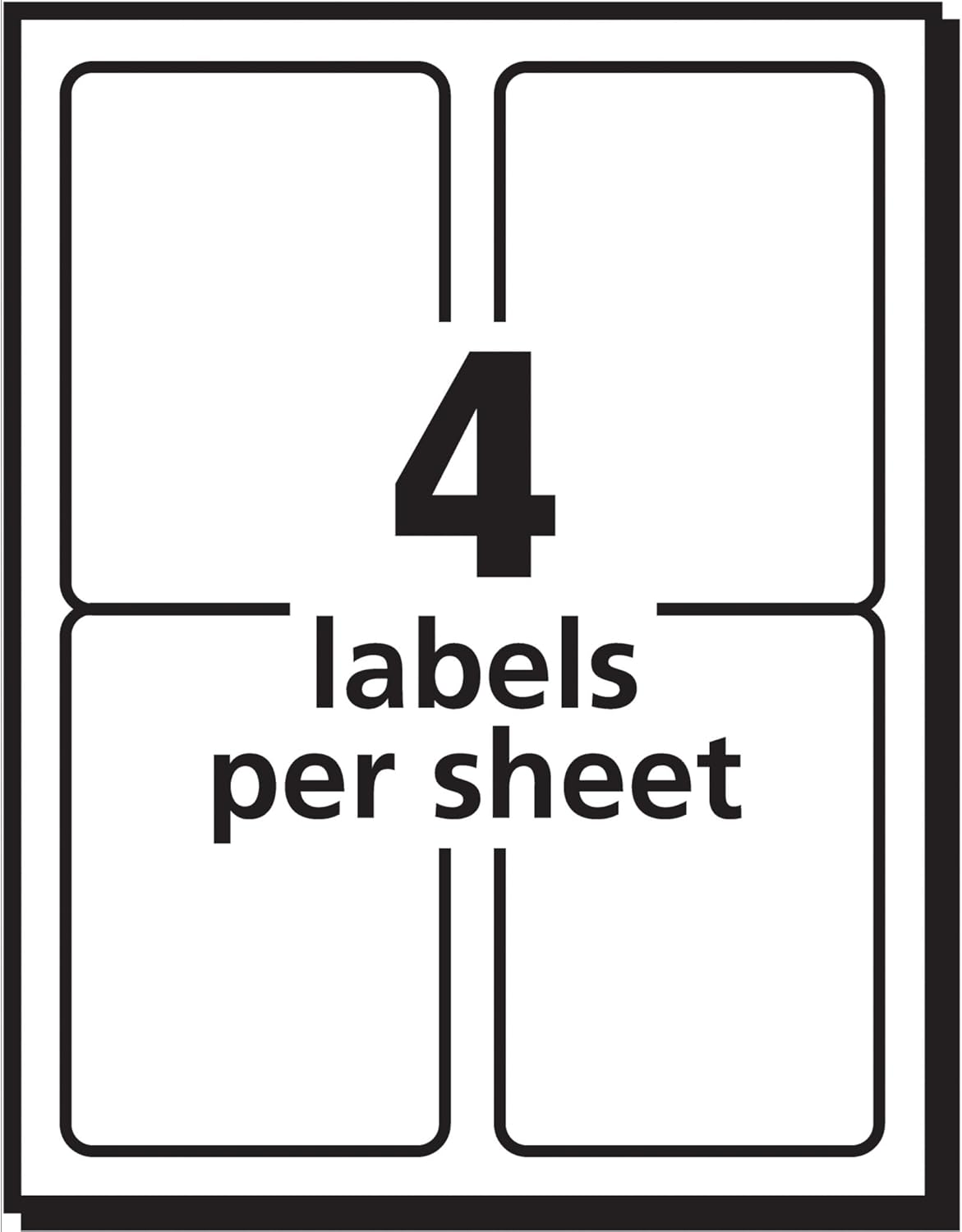 AVERY Postage Meter Labels 1-1/2 x 2-3/4, Pack of 160 (5288), White : Office Products
