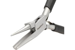The Beadsmith Concave (Hollow)/Round Nose Piers – Wire Looping and Wire Bending Plier – 5 inches (127mm) - Tool for Jewelry Making