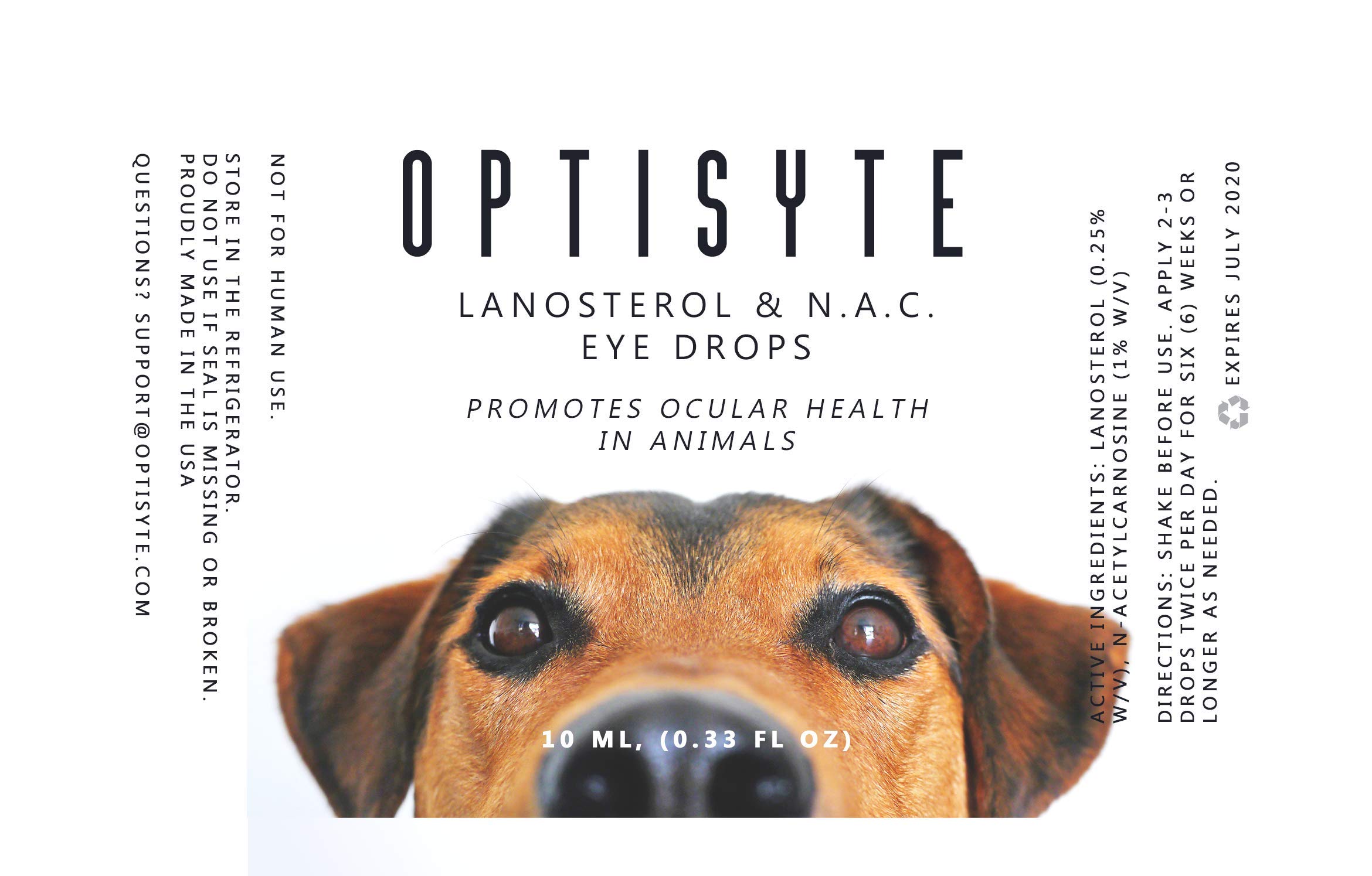 Optisyte Lanosterol & NAC Eye Drops Promotes Eye Clarity in Pets