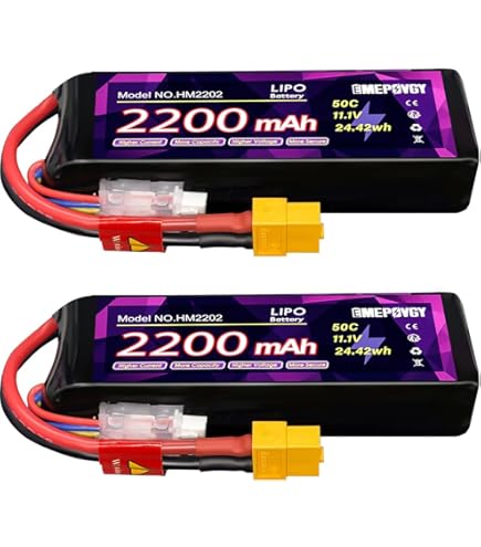 Amazon.com: OVONIC 3s Lipo Battery 35C 2200mAh 11.1V Lipo Battery