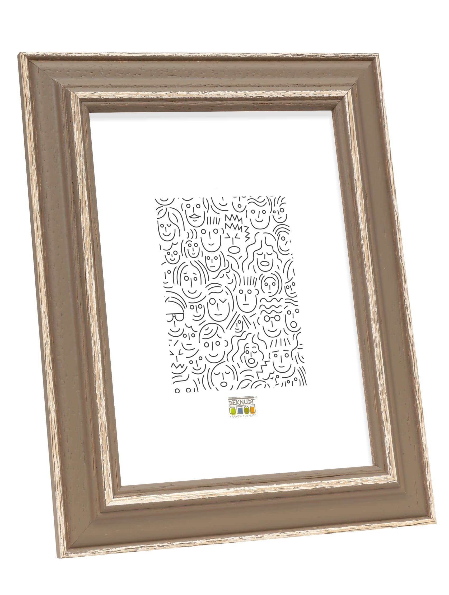 Deknudt Wooden Photo Frames 15 x 20 cm Taupe