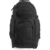 HIGHLAND TACTICAL Foxtrot 38L Large Tactical Backpack for Men &amp; Women, Durable Hiking Travel Laptop Backpack with Organizer Pockets, MOLLE Daypack with Waist Belt for Everyday Carry, Camping, Work