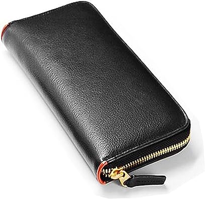 Beamz Square 長財布 メンズ サフィアーノレザーラウンドロングウォレット 牛革 オレンジライン 財布 Amazon
