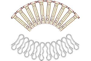 Hunter-wish Shear Pins and Cotter Pins Fit for MTD Snowblower - Shear Pins 10pcs and Cotter Pins 10pcs Compatible for Cub Cad et Troy Bilt Craftsman 24" 26" Snow Thrower, Replace 738-04124A 714-04040