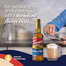 Torani Vanilla Bean Coffee Syrup for Drinks