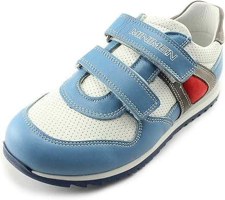 Amazon Com Minimen Boys Leather Orthopedic Shoes With Arch And Ankle Support 835 Ayakkabi Gri Eu 33 Us 1 5 2 Blue Sneakers