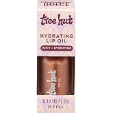 Tree Hut Hydrating Lip Oil, Cinnamon Dolce, 0.11 Fl Oz | Sheer Nude Glossy Lip Oil, Non-Sticky Moisturizing Formula for Smooth, Hydrated Lips