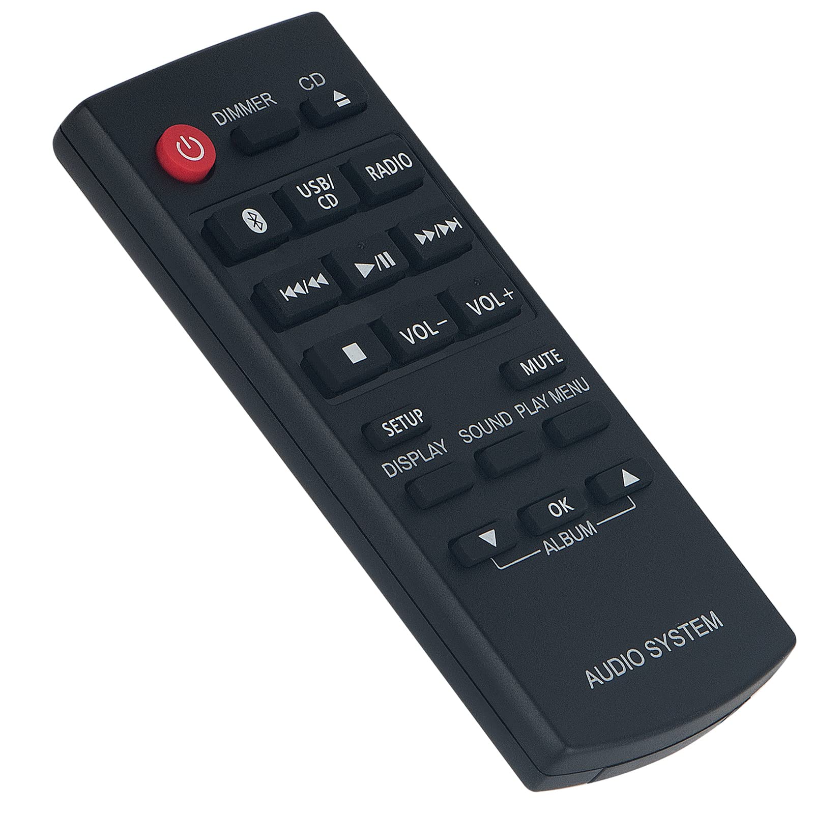 VINABTY Replacement Universal Remote Control fit for Panasonic N2QAYB000944 N2QAYB000984 N2QAYB001093 SA-PM250B SA-UX100 SC-HC297 SC-HC302 SC-PM250 SA-PM250 SB-PM02 SC-PM251 CD Stereo System