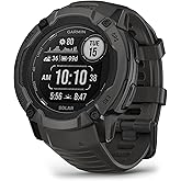 Garmin Instinct 2X Solar, Rugged GPS Smartwatch, Built-in Flashlight, Solar Charging Capability, Multi-Band GNSS, Graphite
