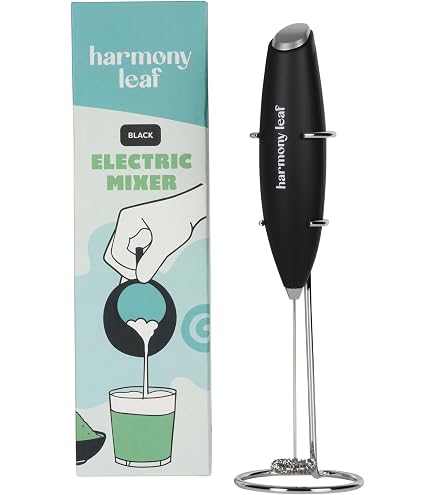 Amazon.com: Harmony Leaf Handheld Milk Frother, Stainless Steel