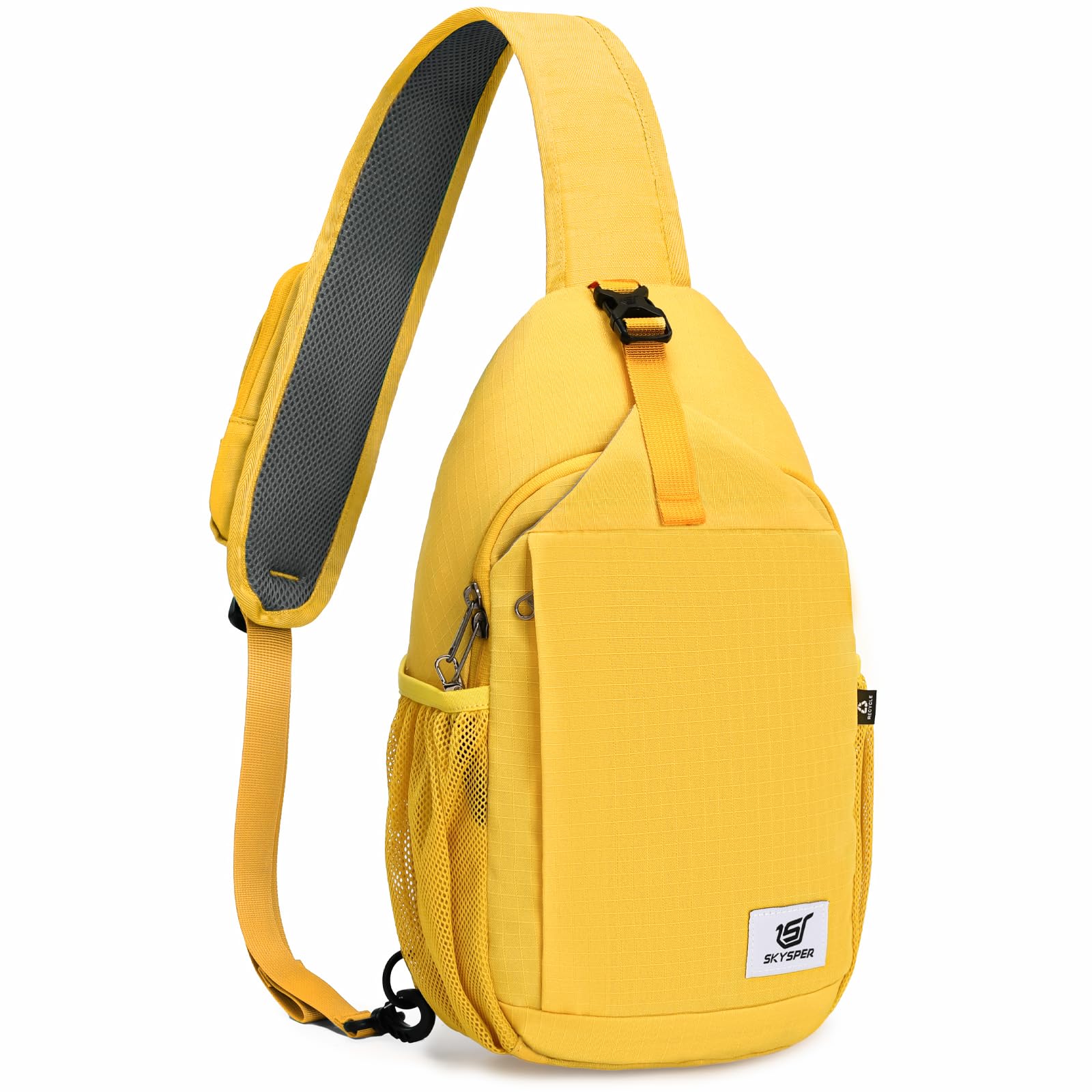 Photo 1 of SKYSPER Sling Bag RFID Cross Body Bag Recycled Crossbody Backpack Travel Daypack(Apricot)
