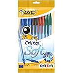 BIC Cristal Soft 10 bol&iacute;grafos punta media