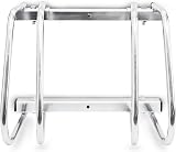 Relaxdays 2-Bike Stand Chromed Steel Floor Wall Mount Bike Rack Outdoor Silver view 6