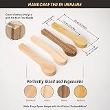 BeaverCraft BB2 Spoon Blank Kit - Four Wood Carving Blocks Cherry Mulberry view 2