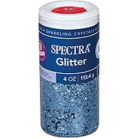 Spectra Arts & Crafts Glitter, Sky Blue, 4 oz, 1 Jar