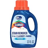Clorox 2 for Colors Stain Remover and Laundry Additive, Original, 33 Fluid Ounces (Pack May Vary)