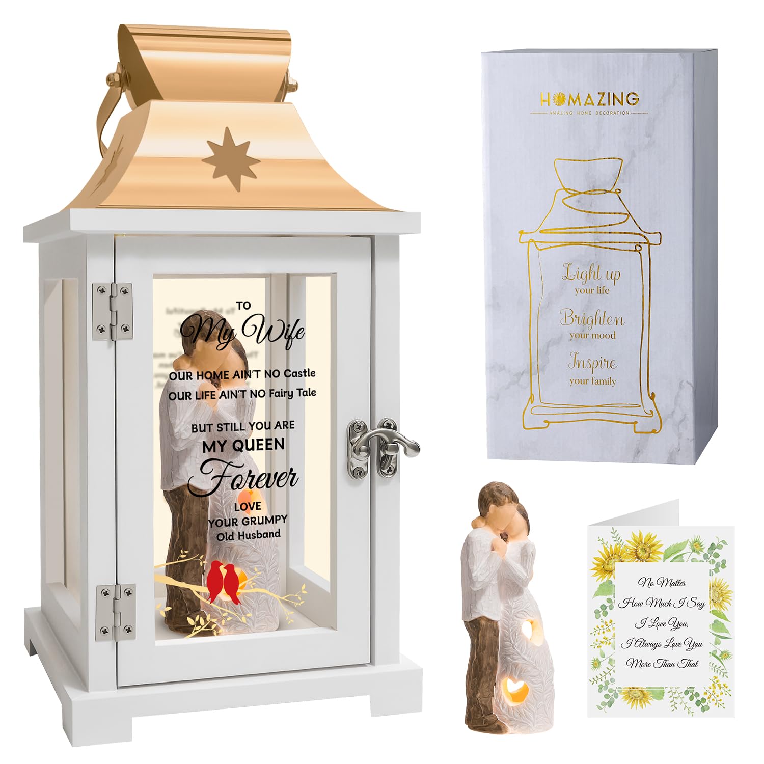 Photo 1 of Gift for Wife, Best Mother's Day Valentines Day Anniversary Birthday Gifts Lantern for Wife Christmas