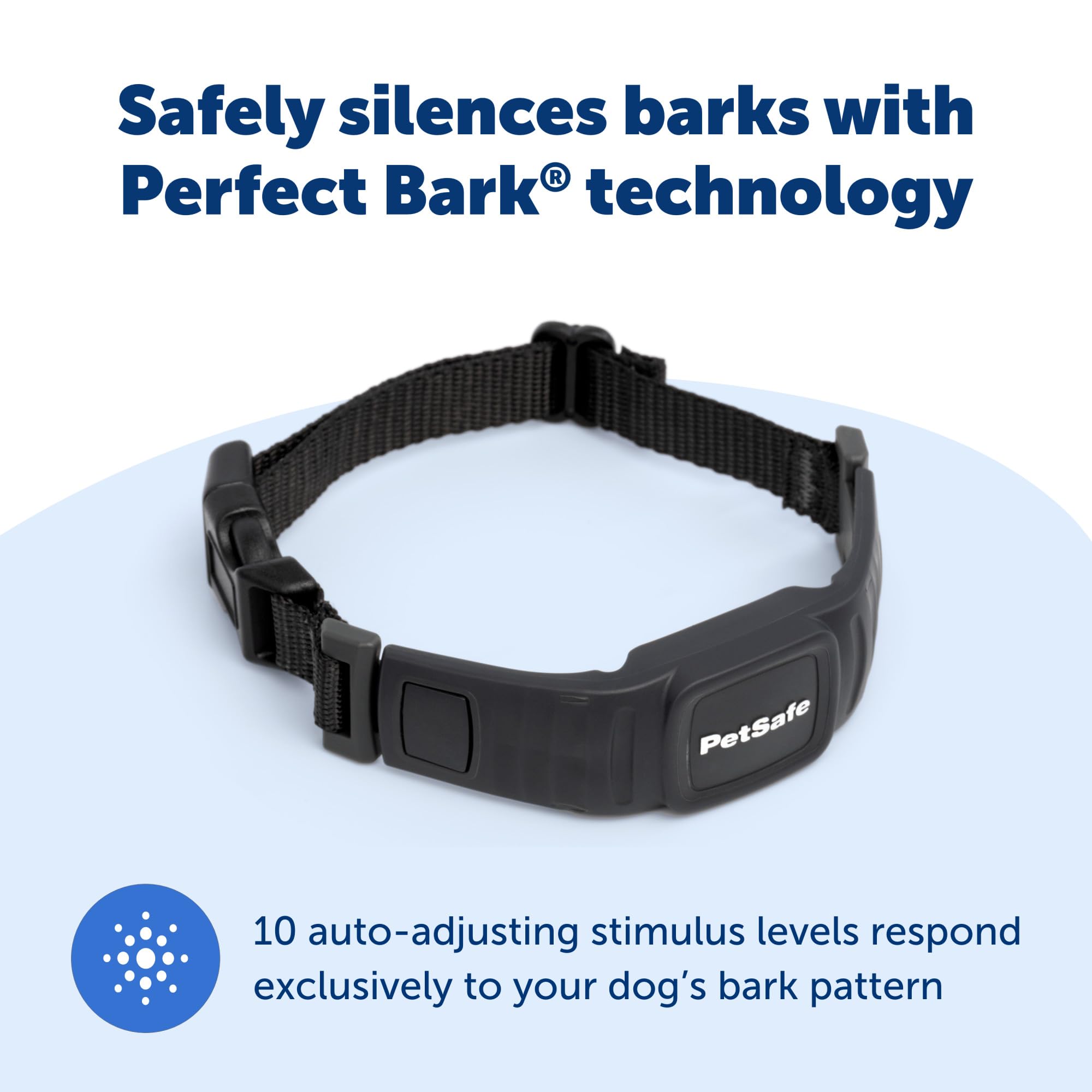 PetSafe NanoBark Collar - World's Smallest Bark Collar for Small and Medium Dogs, 10 Levels of Static Stimulation, Waterproof and Rechargeable Anti-Bark Training, Comfortable and Low-Profile Design