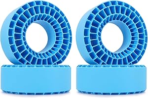 INJORA Silicone Rubber Tire Inserts for 1.9" 120-124mm × 45-48mm Tires, 1908 (Blue)