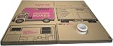 Direct Global Trading 5 Strong Extra Large Cardboard Boxes 52x52x40 cm view 3