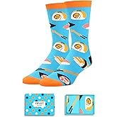 Zmart Funny Food Socks - Men Food Gifts, Bacon Taco Pizza Sushi Socks, Teen Valentine Gifts